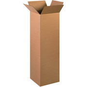 12"(L) x 12"(W) x 40"(H) - Staples Corrugated Shipping Boxes