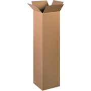 12"(L) x 12"(W) x 48"(H) - Staples Corrugated Shipping Boxes