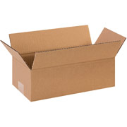 12"(L) x 6"(W) x 4"(H) - Staples Corrugated Shipping Boxes