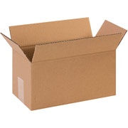 12"(L) x 6"(W) x 6"(H) - Staples Corrugated Shipping Boxes