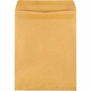 12" x 15-1/2" Brown Kraft Self-Sealing Catalog Envelopes, 100/Box