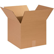 14"(L) x 14"(W) x 12"(H)- Staples Corrugated Shipping Boxes