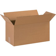 18"(L) x 9"(W) x 9"(H)- Staples Corrugated Shipping Boxes