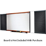 2' x 1' Add-On Black Foam Bulletin Board w/Graphite Frame