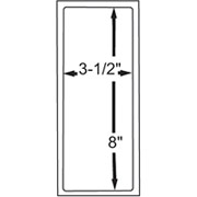 3-1/2 x 8 White Permanent Adhesive Thermal Transfer Roll Intermec Compatible Label/Ribbon Kit