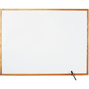 3' x 4' Commercial Melamine Dry-Erase Board w/Oak Frame