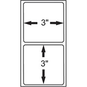 3 x 3 White Permanent Adhesive Thermal Transfer Roll Intermec Compatible Label/Ribbon Kit