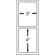 3 x 4 Perfed White Permanent Adhesive Thermal Transfer Roll Intermec Compatible Label/Ribbon Kit