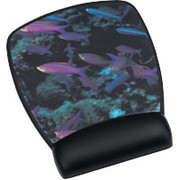 3M Precise Mousing Surface w/Gel Wrist Rest in Tropical Fish
