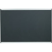 4' x 6' Prestige Black Embossed Foam Bulletin Board w/Aluminum Frame