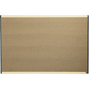 4' x 6' Prestige Colored Cork Board w/Maple Frame