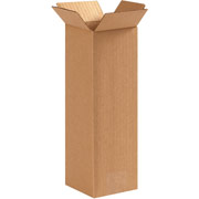 4"(L) x 4"(W) x 12"(H) - Staples Corrugated Shipping Boxes