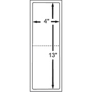4 x 13 Perfed White Permanent Adhesive Thermal Transfer Roll Intermec Compatible Label/Ribbon Kit