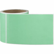 4 x 6-1/2 Perfed Green Permanent Adhesive Thermal Transfer Roll Label
