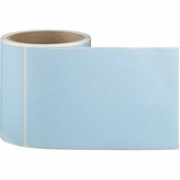 4 x 6 Perfed Blue Permanent Adhesive Thermal Transfer Roll Label