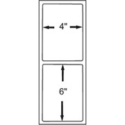 4 x 6 Perfed White Permanent Adhesive Thermal Transfer Roll Intermec Compatible Label/Ribbon Kit