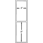 4 x 8 Perfed White Permanent Adhesive Thermal Transfer Roll Intermec Compatible Label/Ribbon Kit