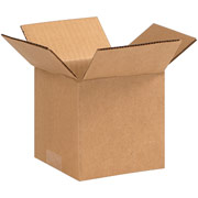 5"(L) x 5"(W) x 5"(H) - Staples Corrugated Shipping Boxes