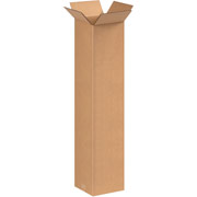 8"(L) x 8"(W) x 36"(H) - Staples Corrugated Shipping Boxes