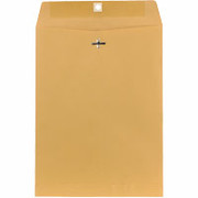 9-1/2" x 12-1/2" Brown Kraft Clasp Envelopes, 100/Box