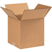 9"(L) x 9"(W) x 9"(H) - Staples Corrugated Shipping Boxes