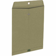 9" x 12", EnviroTech <span style =color:green>100% Recycled  Brown Clasp Envelopes