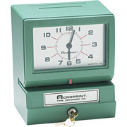 Acroprint Heavy-Duty Electric Print Time Clock, (prints day of week, 1-12 hours, minutes)