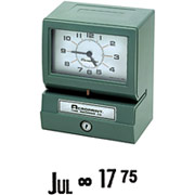 Acroprint Heavy-Duty Electric Print Time Clock, (prints month, date, hours 0-23, decimal hundredths)