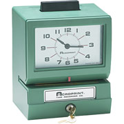 Acroprint Heavy-Duty Manual Print Time Clock, (prints day, hours 0-23, decimal hundredths)