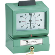Acroprint Heavy-Duty Manual Print Time Clock, (prints day of week, 1-12 hours, minutes)