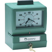 Acroprint Heavy-Duty Manual Print Time Clock, (prints month, date, hours 0-23, minutes)