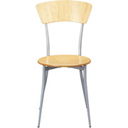 Adesso Cafe Chair, Natural Wood