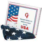 Advantus Outdoor U.S. Flag, White Canvas, 3' x 5'