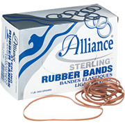 Alliance Sterling Rubber Bands, #117B, 1 lb, 1/8" x 7"