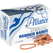 Alliance Sterling Rubber Bands, #64, 1 lb, 1/4" x 3 1/2"