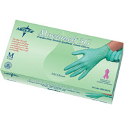 Aloetouch 3G Synthetic Latex-Free Exam Gloves, Green, Medium