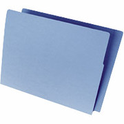 Ames Color-File Varicolor End Tab File Folders, Straight Cut, Blue