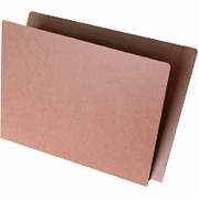 Ames Color-File Varicolor End Tab Folders, Straight Cut, Brown