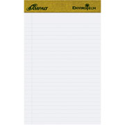 Ampad Envirotech, 100% Recycled, 5" x 8", White, Perforated Writing Pads, Legal Ruled