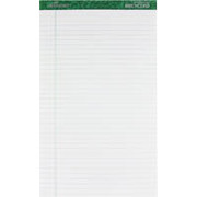 Ampad Evidence 50% Recycled, 8-1/2" x 14", White, Writing Pads, Legal Ruled