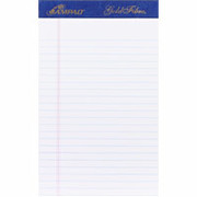 Ampad Gold Fibre, 5" x 8", White, Perforated Writing Pad, Jr. Legal