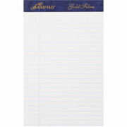 Ampad Gold Fibre, 5" x 8", White, Perforated Writing Pad, Legal Ruled