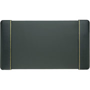 Artistic Bonded Leather Paneled Desk Pads, 20" x 36", Black
