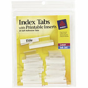 Avery 1" Index Tabs with Printable Inserts