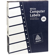 Avery 4021 White Pin-Fed Computer Labels, 3" x 15/16"