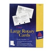 Avery 5386 Laser Rotary Cards, 3" x 5", 150/Pack