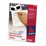 Avery 6467 Removable Laser Labels, 1/2" x 1 3/4"