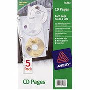 Avery CD Pages, 5/Pack