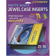 Avery CD Stomper Laser/Inkjet Matte Jewel Case Inserts, 25/Pack