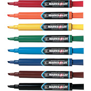 Avery Marks-A-Lot Permanent Markers, Chisel Tip, Assorted, Dozen